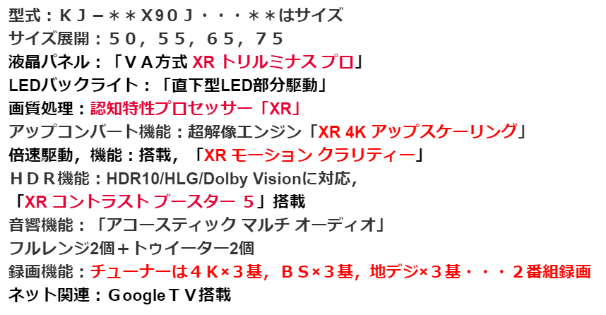 X90Jシリーズ