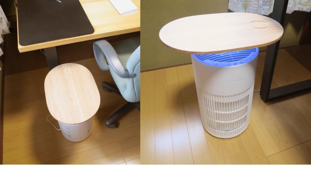 レビュー]これは何？SwitchBot 空気清浄機 Table お部屋の真ん中で高 